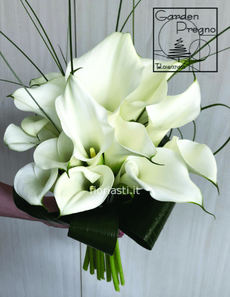 Bouquet di calle bianche base