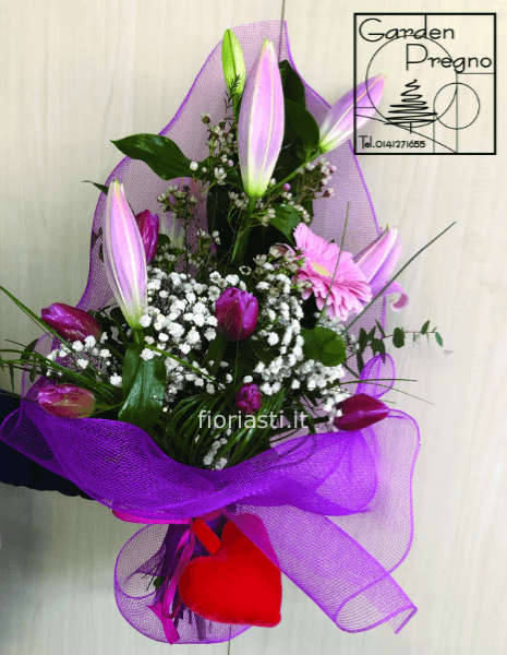 Mazzo di fiori assortiti base