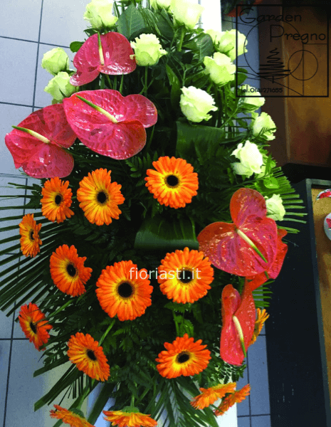 Cuscino funebre  misto colorato base