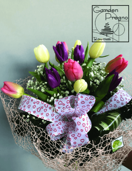 Bouquet con tulipani misti
